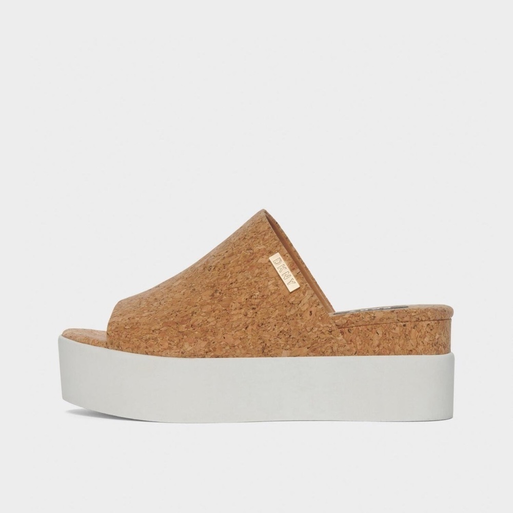 DKNY Carli Fabric Open Toe Casual Slide Sandals